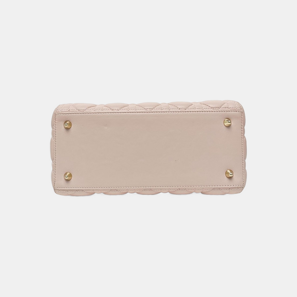 Lady Dior Medium Cannage Lambskin Pink