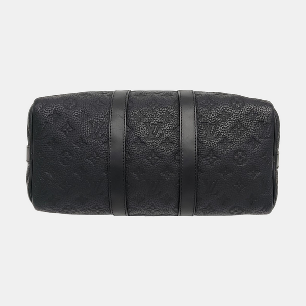 KEEPALL 35 Monogram Calfskin Black