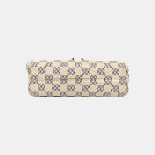 CROISETTE Damier Azur Coated Canvas White
