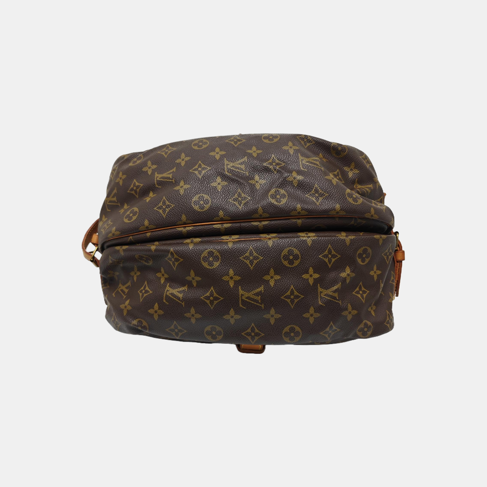 SAUMUR 35 Monogram Coated Canvas Brown