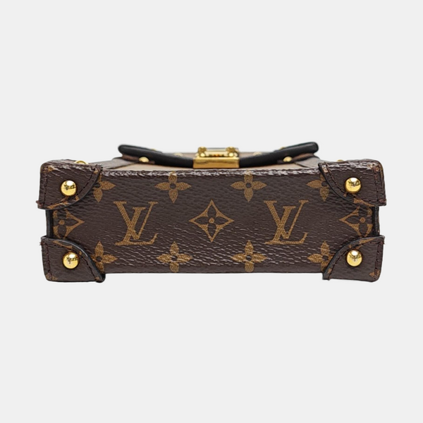 TRUNK Monogram Coated Canvas Brown