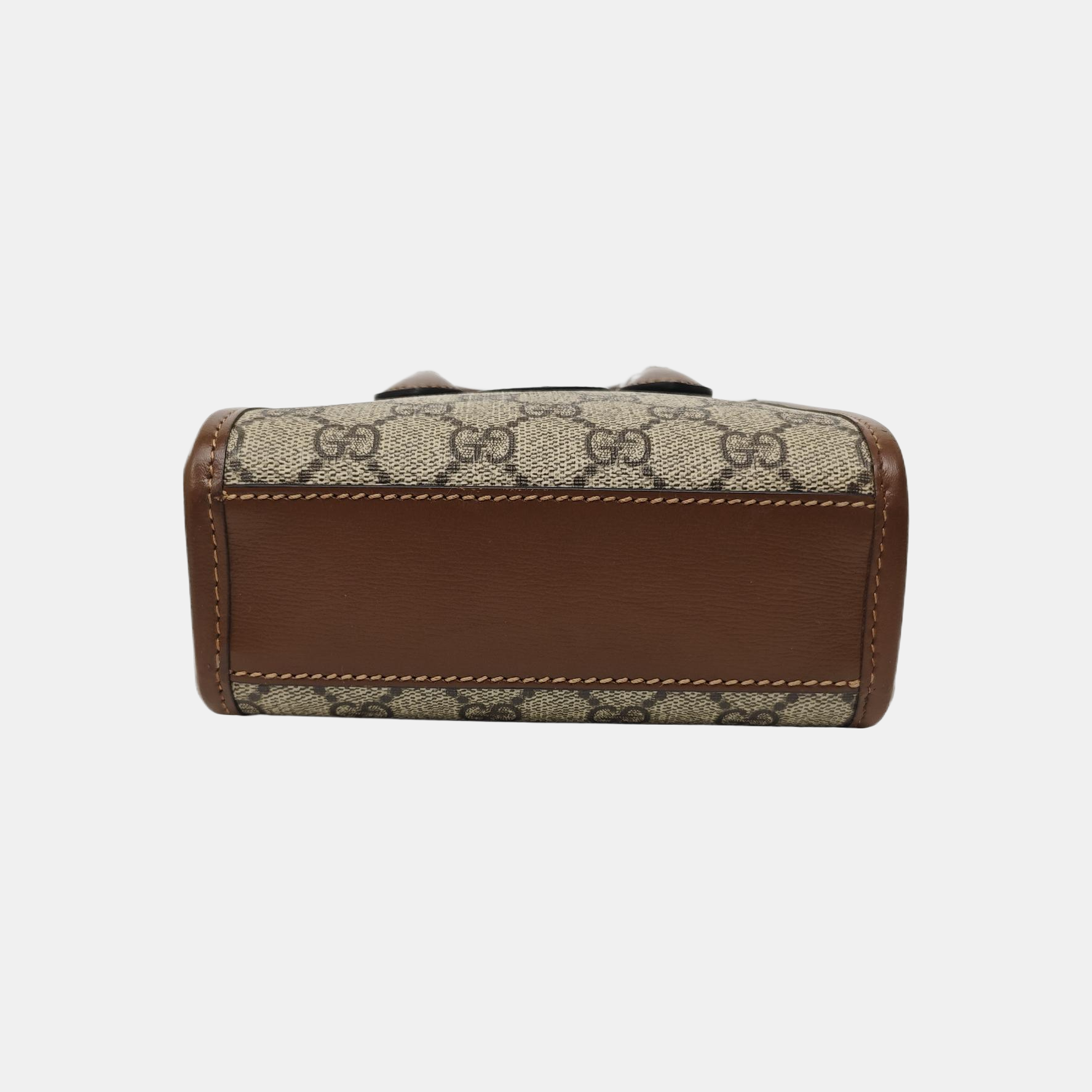Retro Mini Monogram Coated Canvas Beige