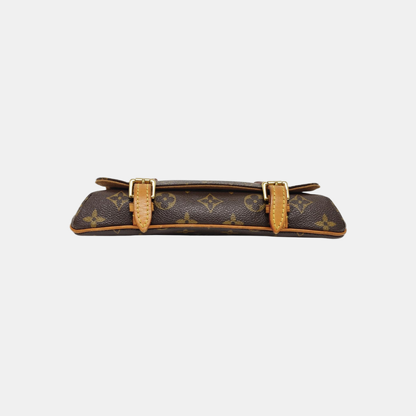 MARELLE Monogram Coated Canvas Brown