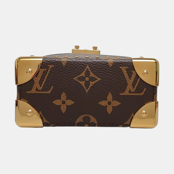 CAMERA BOX Monogram Coated Canvas Brown