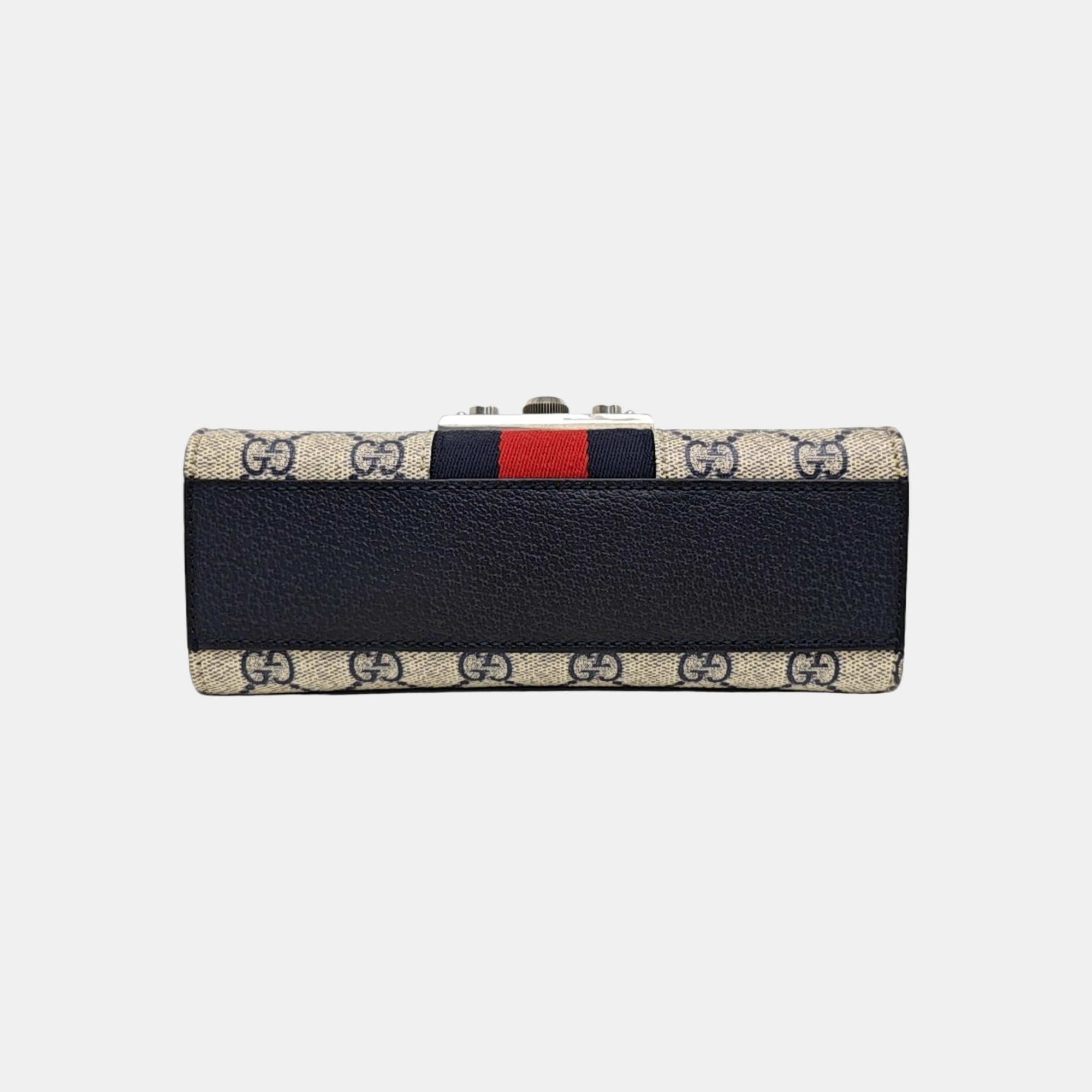 Padlock Mini Monogram Coated Canvas Beige