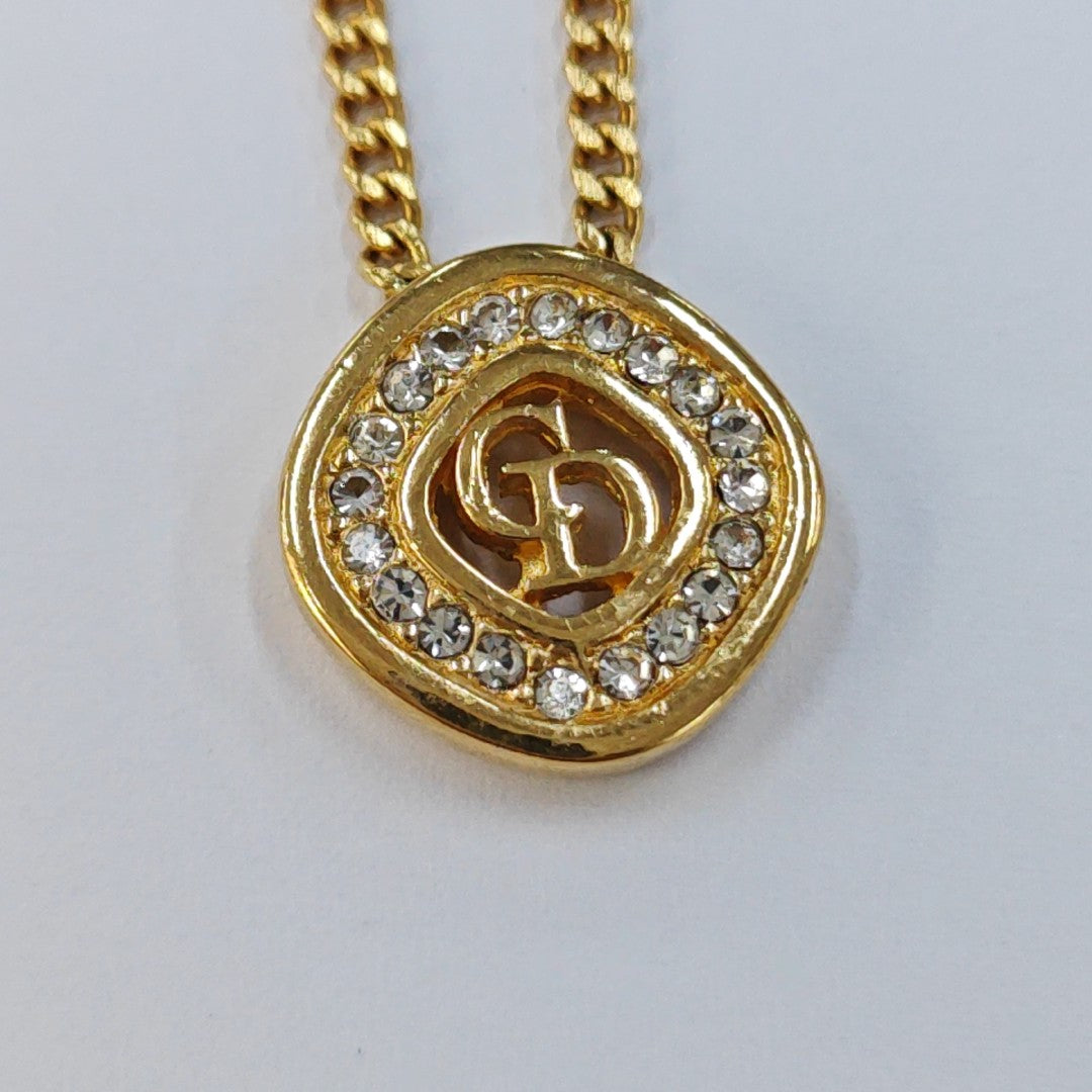 Petit CD Metal Gold Necklace