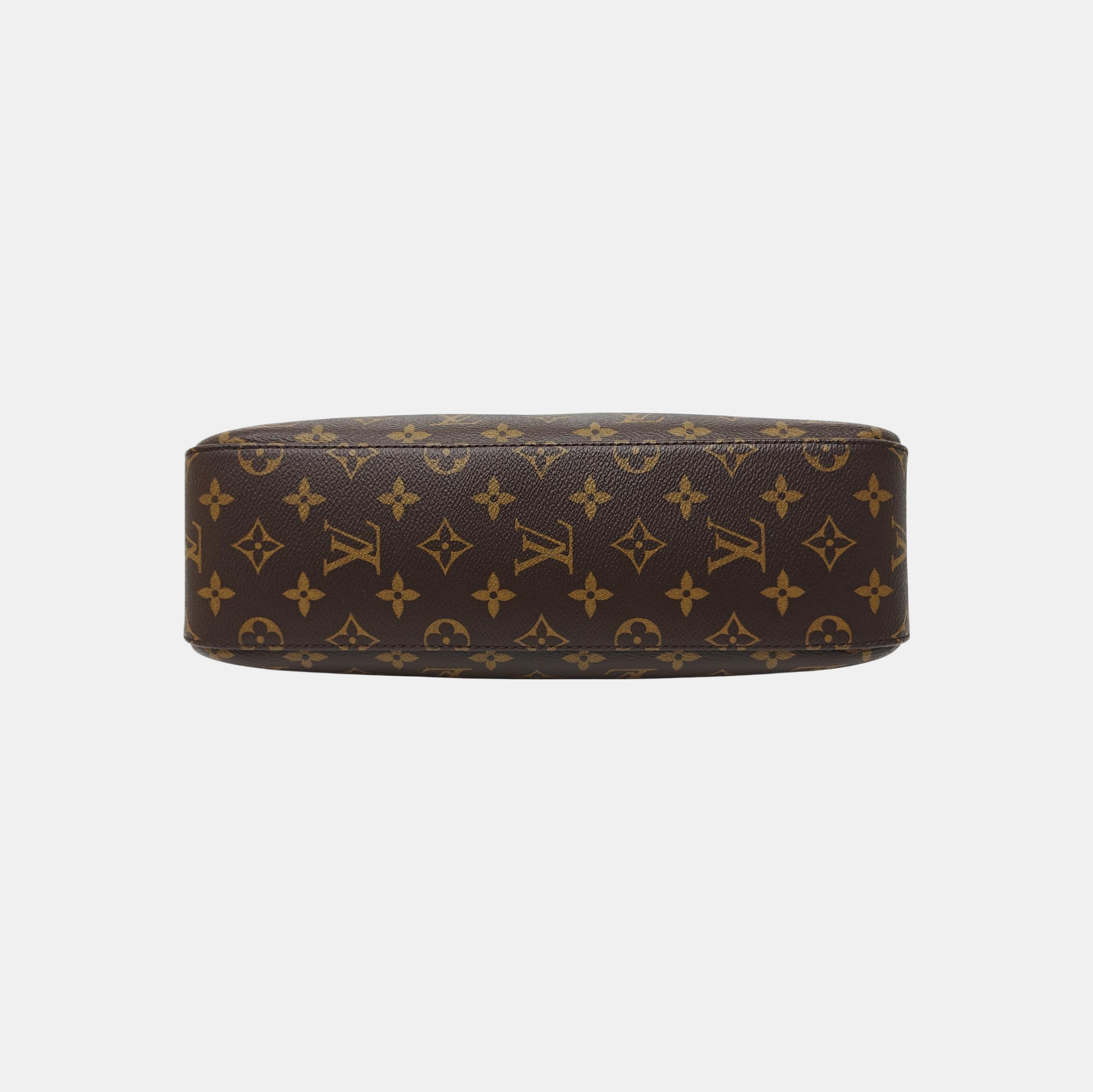 Monogram Coated Canvas Top Handle Bag Brown