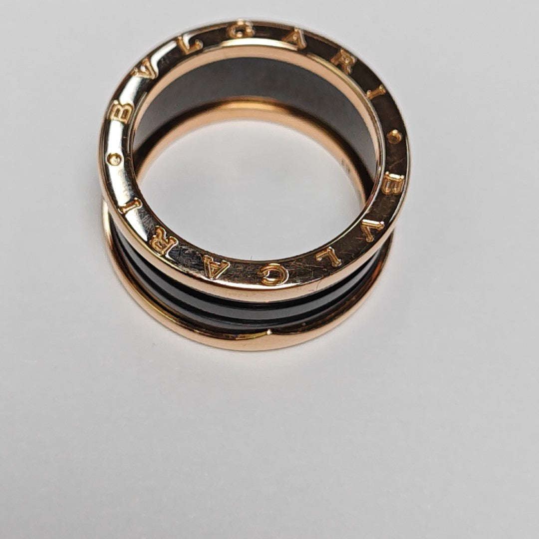B.ZERO1 18k Rose Gold Ring EU 61
