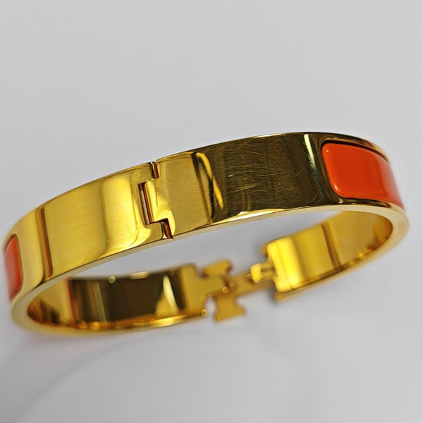 Clic H Metal Gold Bangle