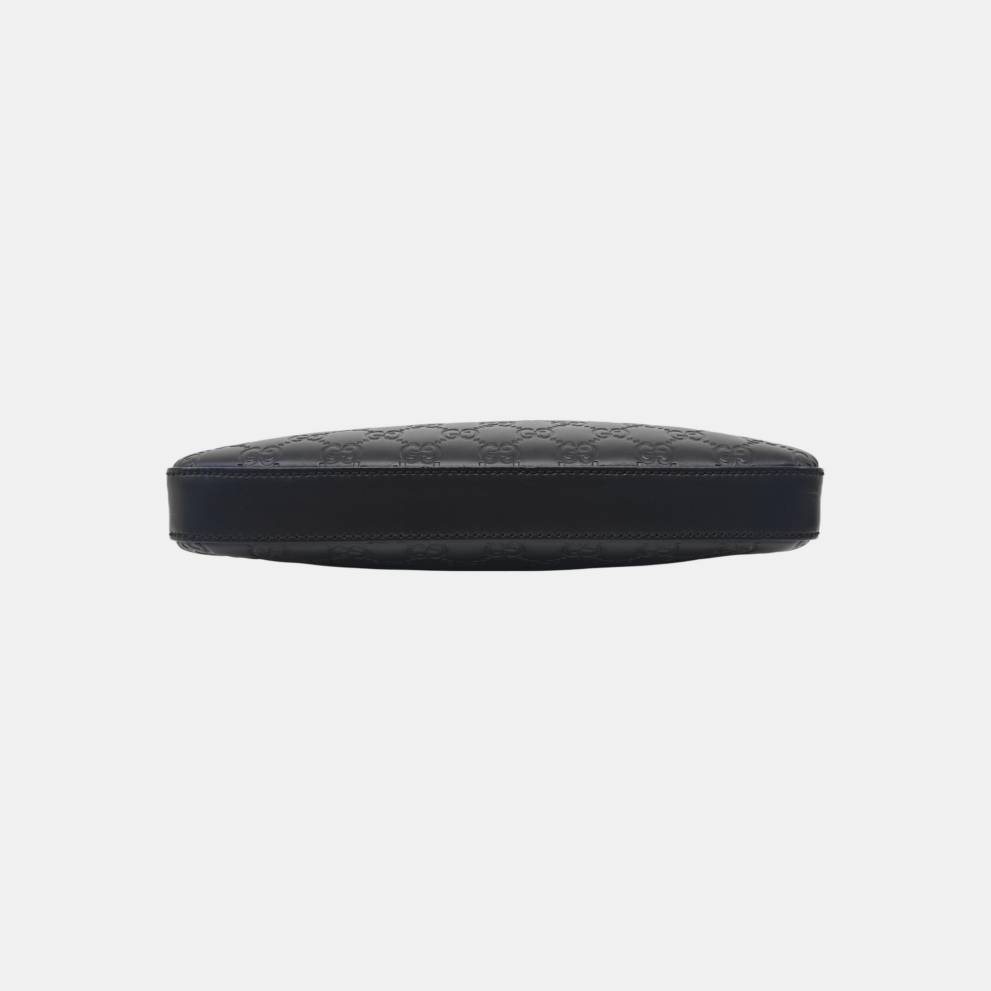 Signature Medium Monogram Calfskin Black