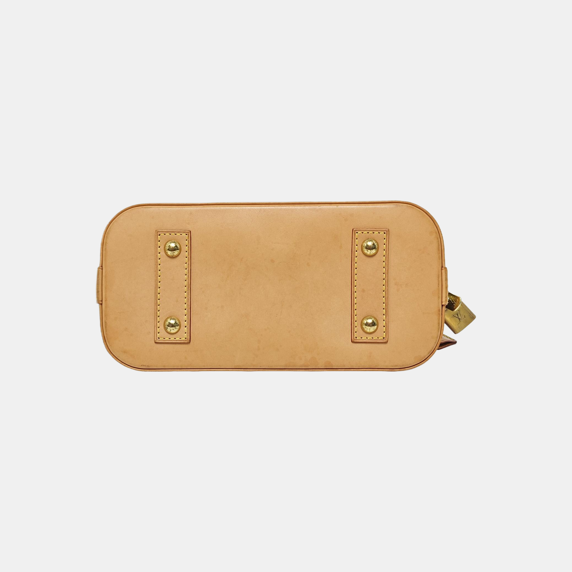 ALMA BB Monogram Coated Canvas Brown