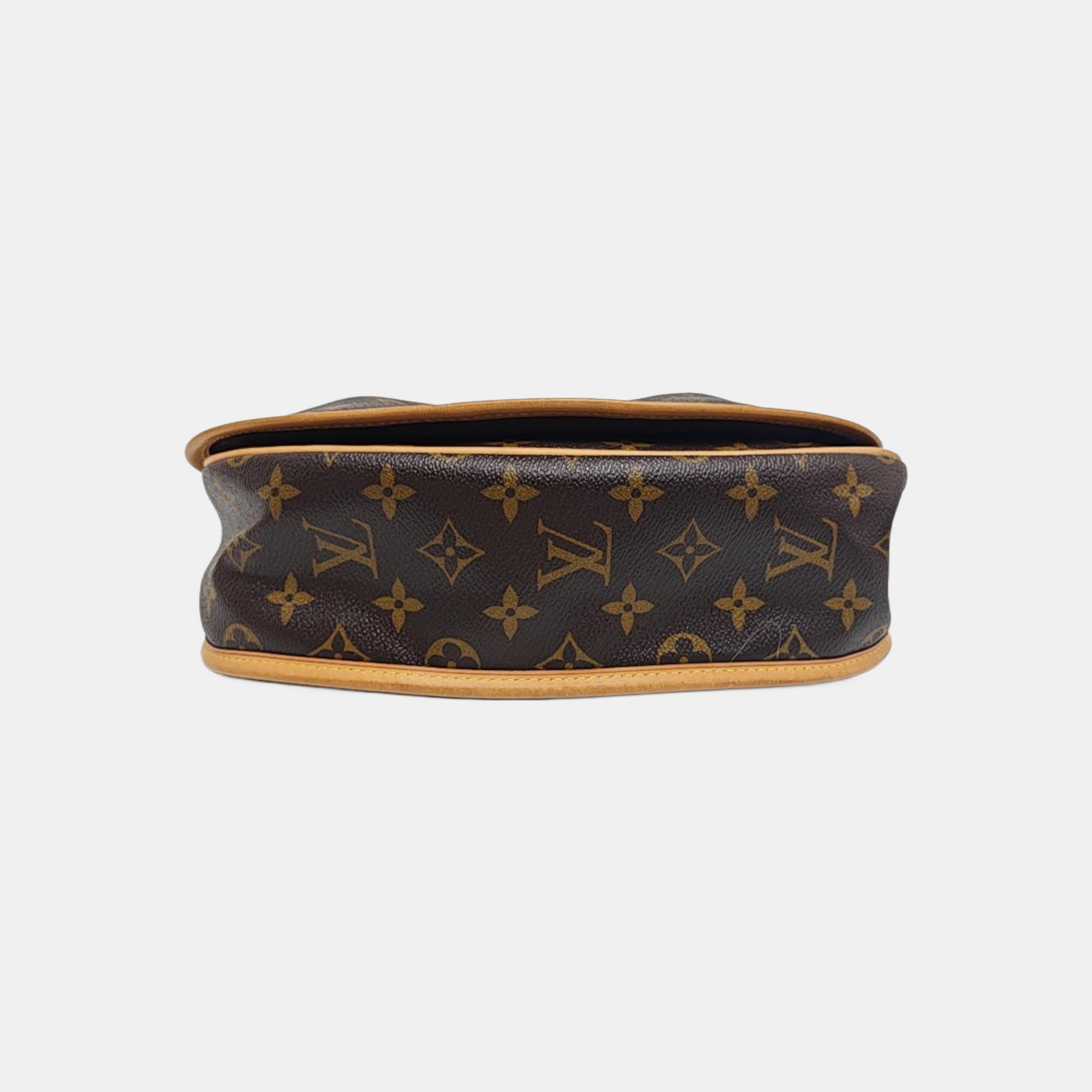 MENILMONTANT PM Monogram Coated Canvas Brown