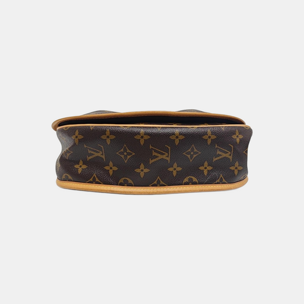 MENILMONTANT PM Monogram Coated Canvas Brown