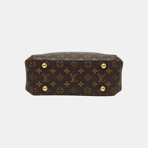 MONTAIGNE BB Monogram Coated Canvas Brown