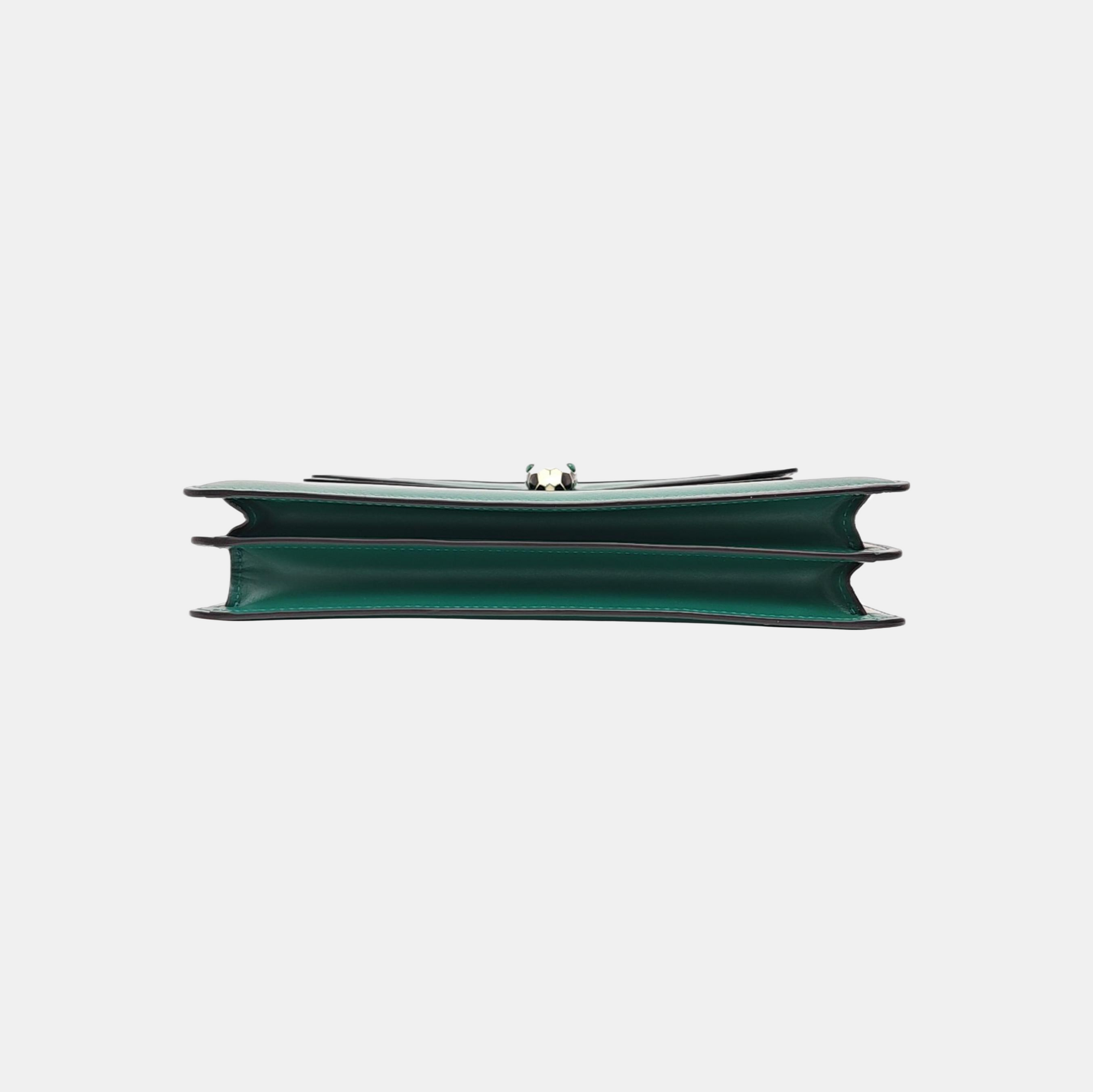 SERPENTI FOREVER Medium Calfskin Green