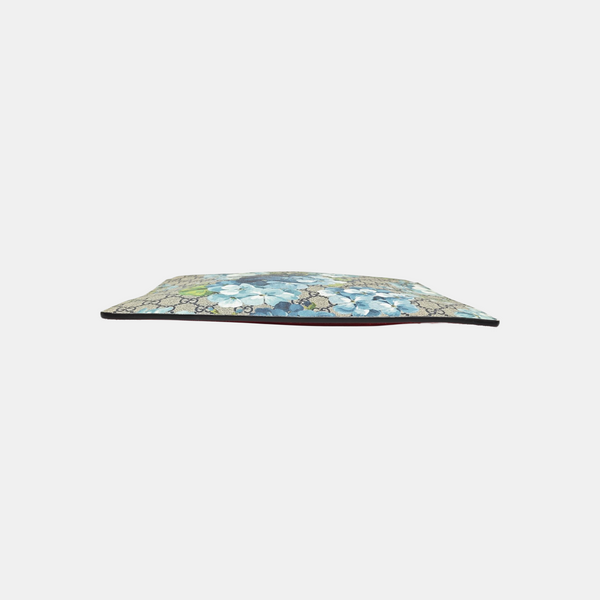Monogram Coated Canvas Clutch Blue