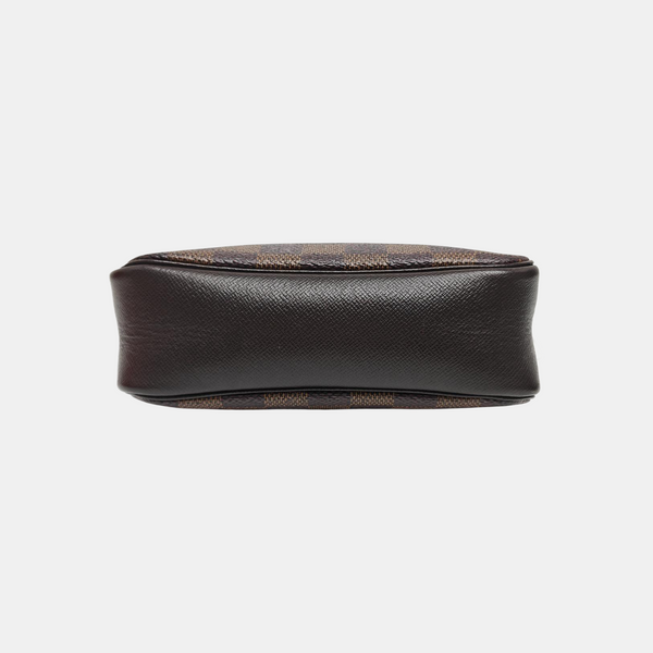 TROUSSE MAKE UP Damier Ebene Coated Canvas Brown