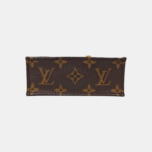 SAC PLAT Mini Monogram Coated Canvas Brown