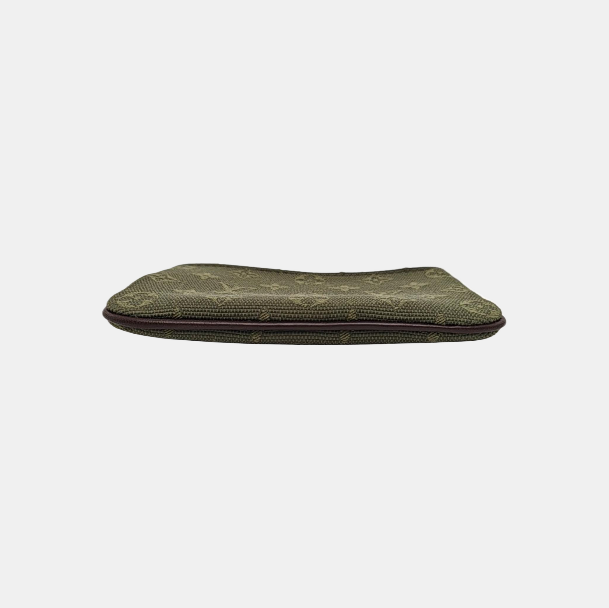 Monogram Canvas Key Pouch Green