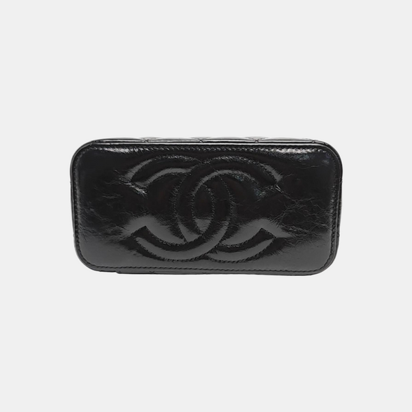 VANITY CASE Small Quilted Calfskin Black