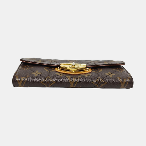 ETOILE Monogram Coated Canvas Brown Wallet