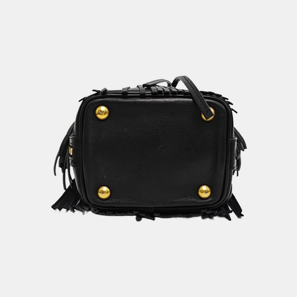 Calfskin Shoulder Bag Black
