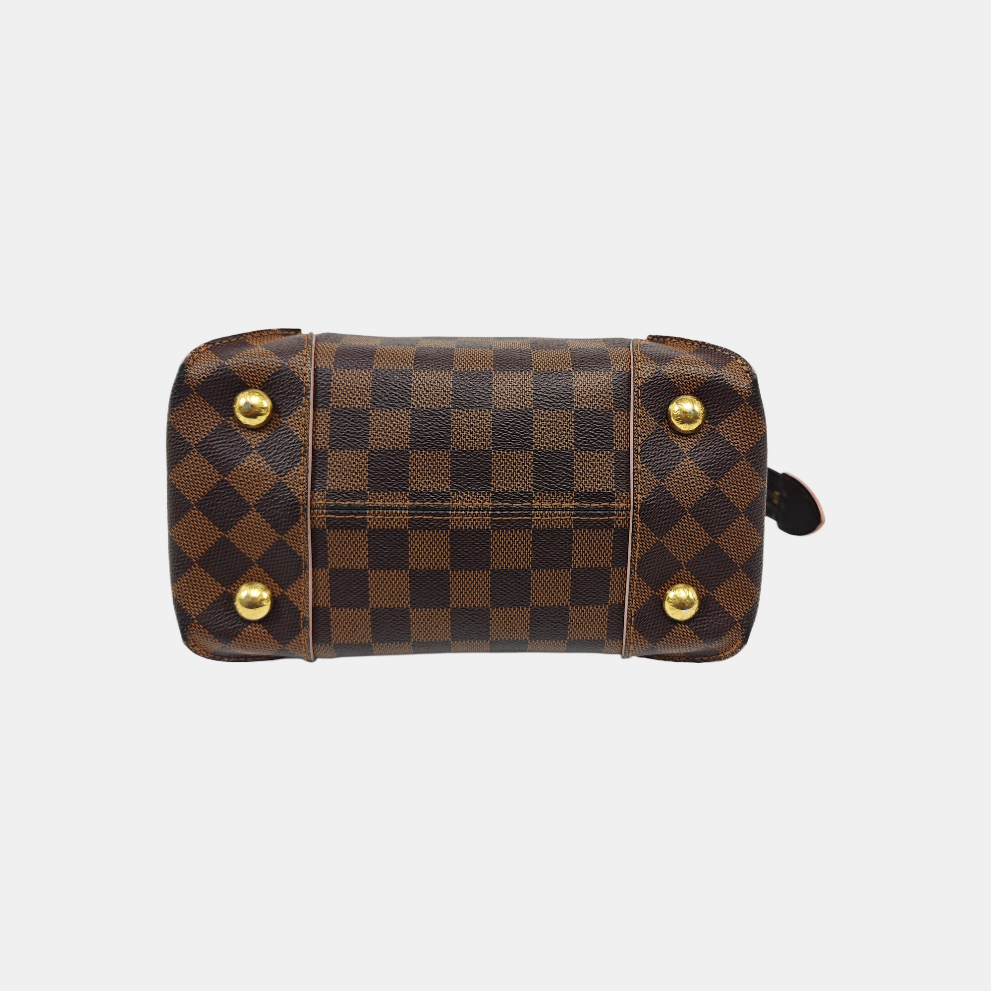 CAÏSSA PM Damier Ebene Coated Canvas Brown