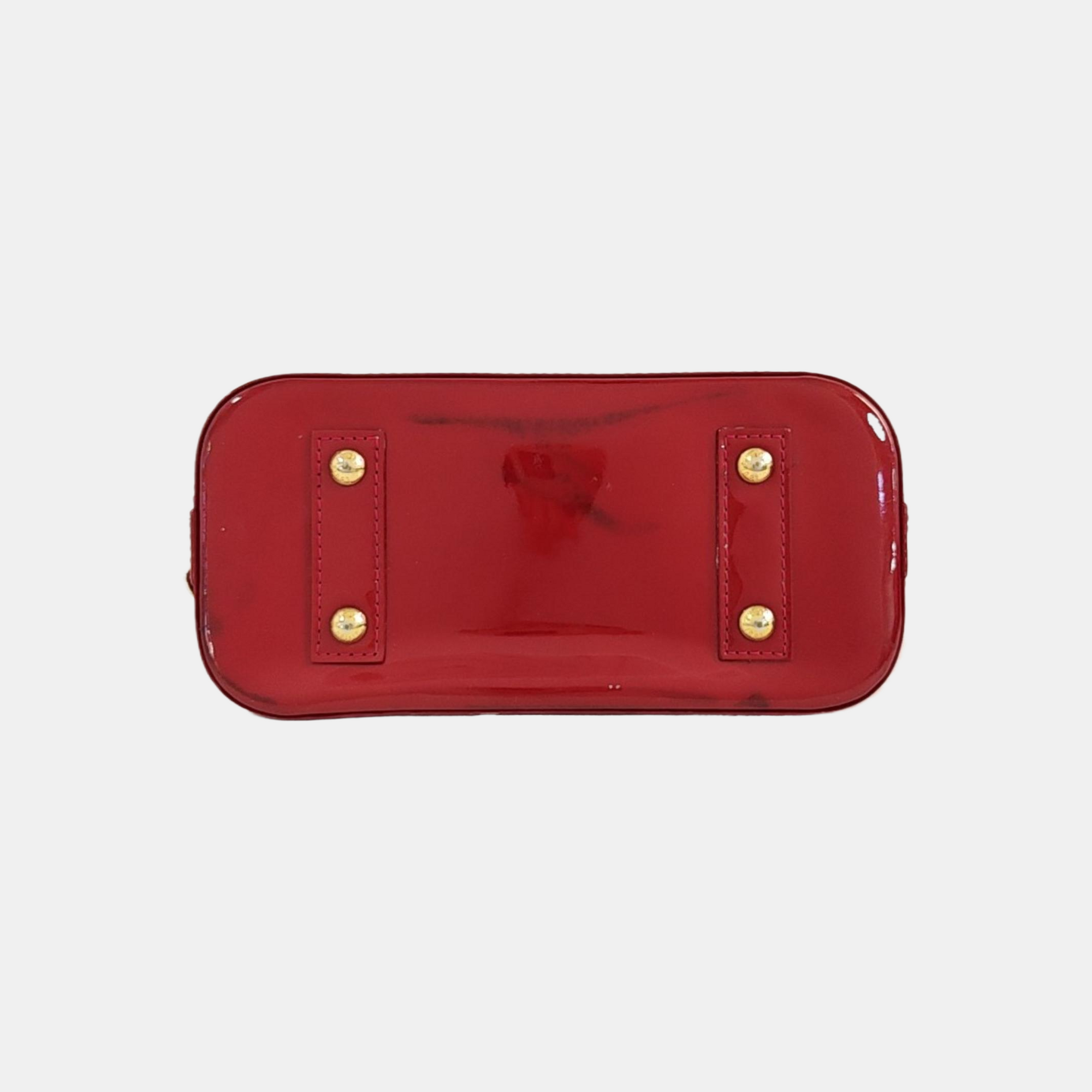 ALMA BB Monogram Patent Leather Red