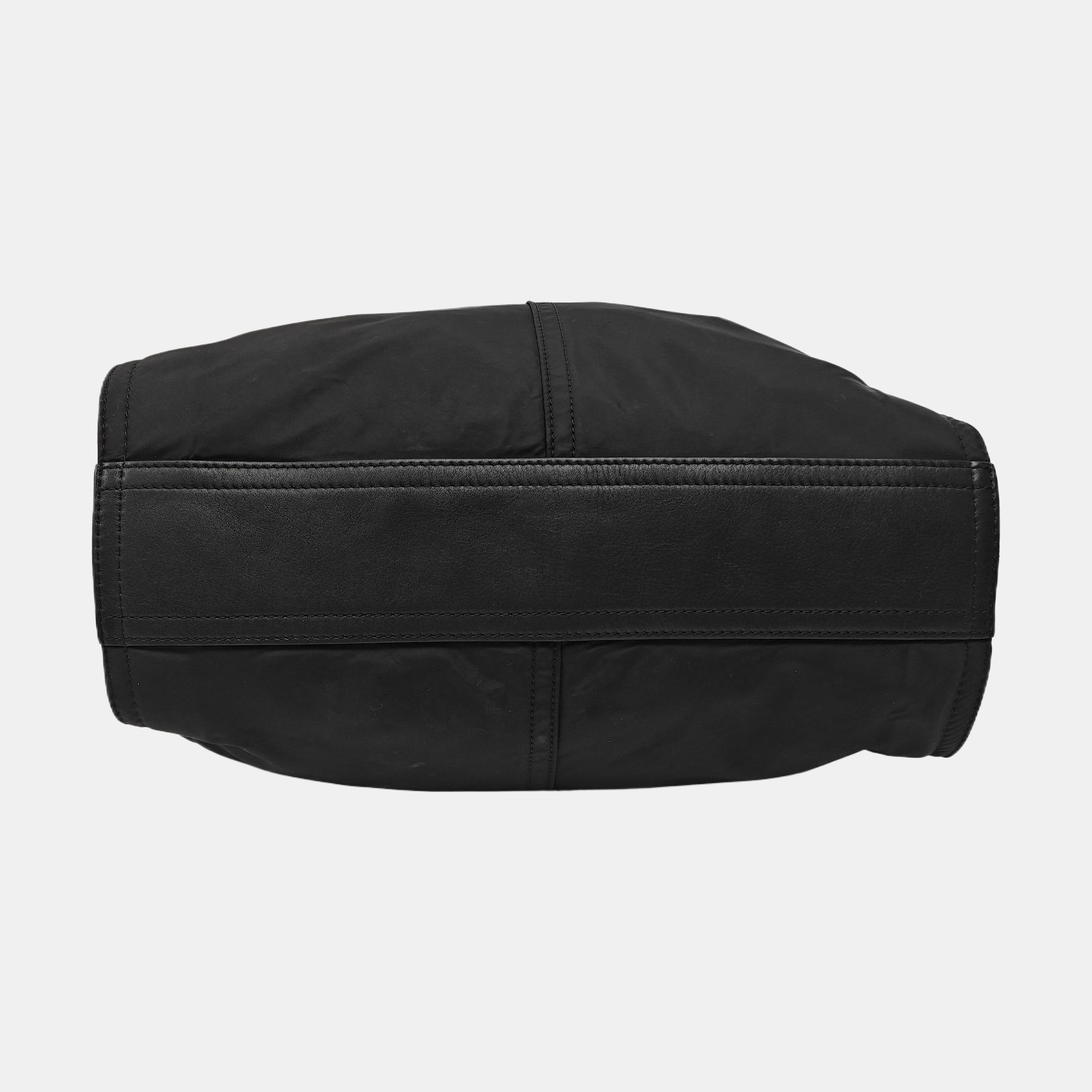 Nylon Top Handle Bag Black