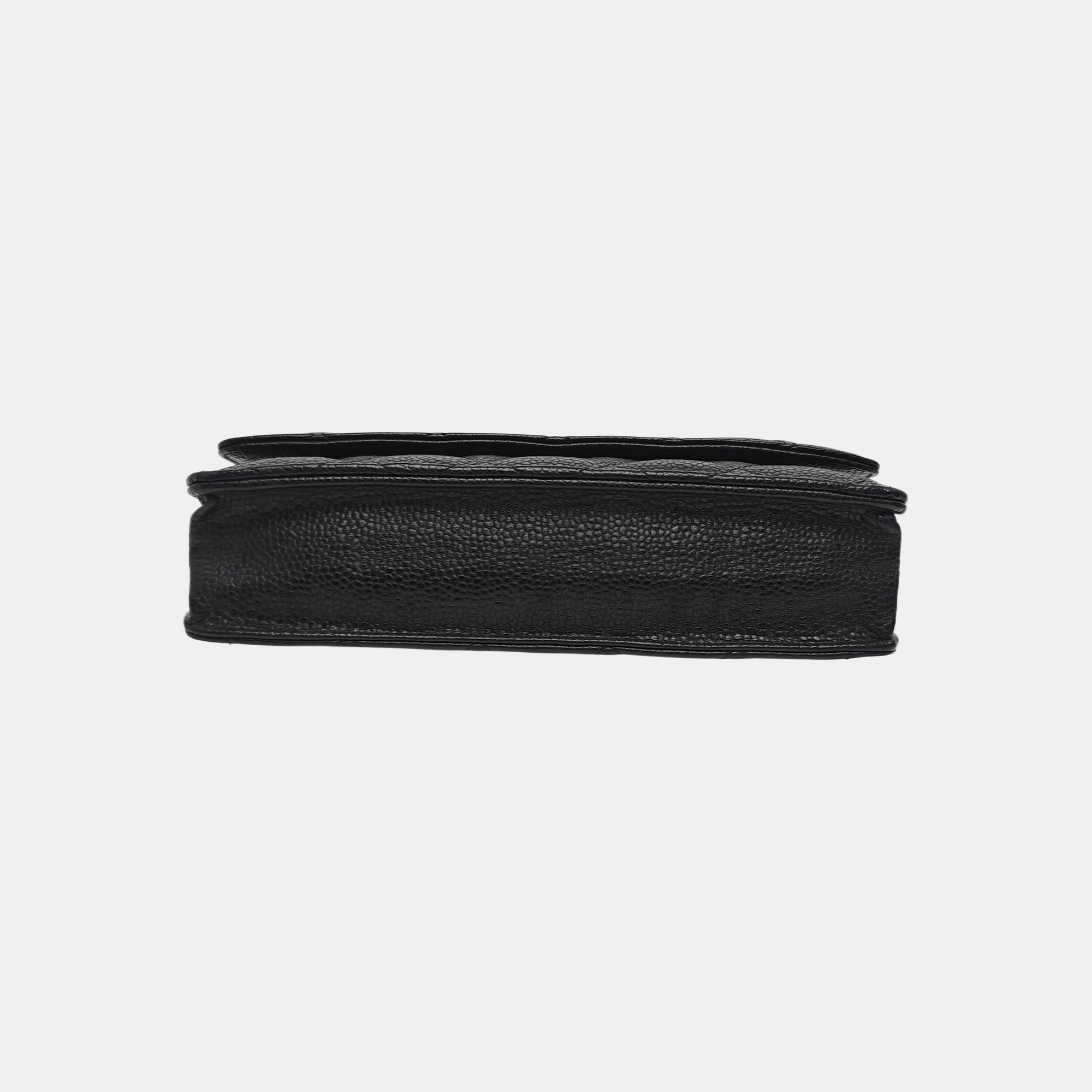 WOC Quilted Grained Calfskin Black