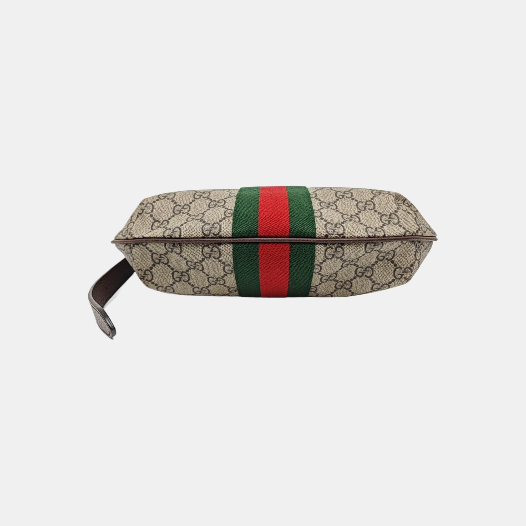 Ophidia Small Monogram Coated Canvas Beige