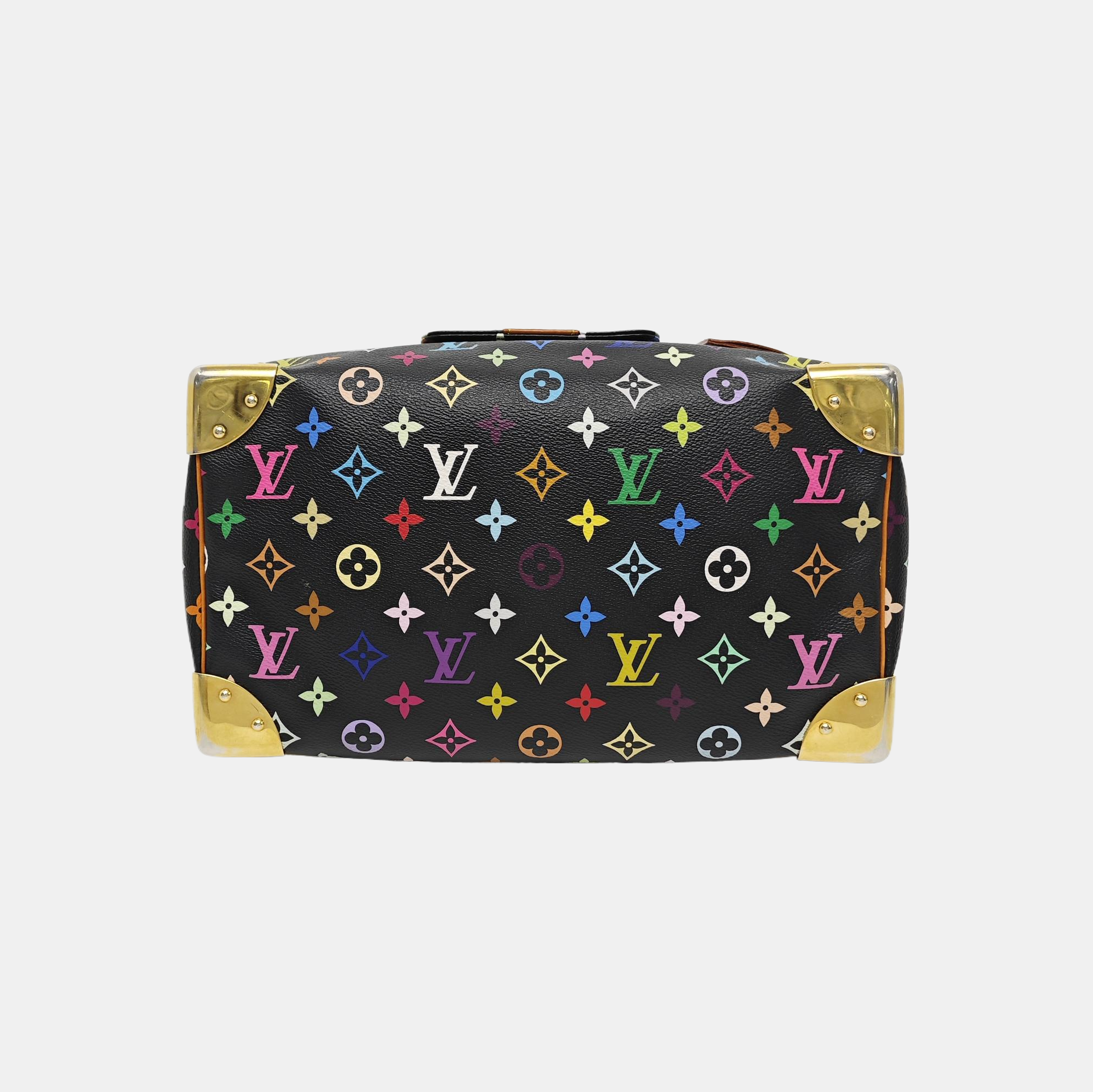 LV × TM SPEEDY 30 Monogram Coated Canvas Black