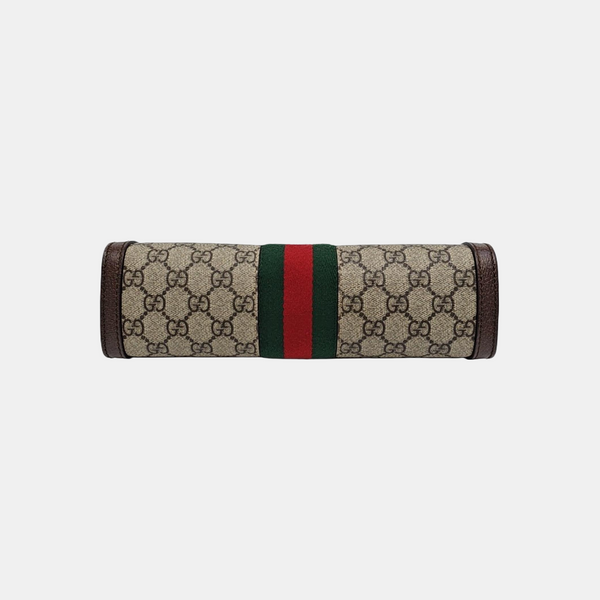 Ophidia Small Monogram Coated Canvas Beige