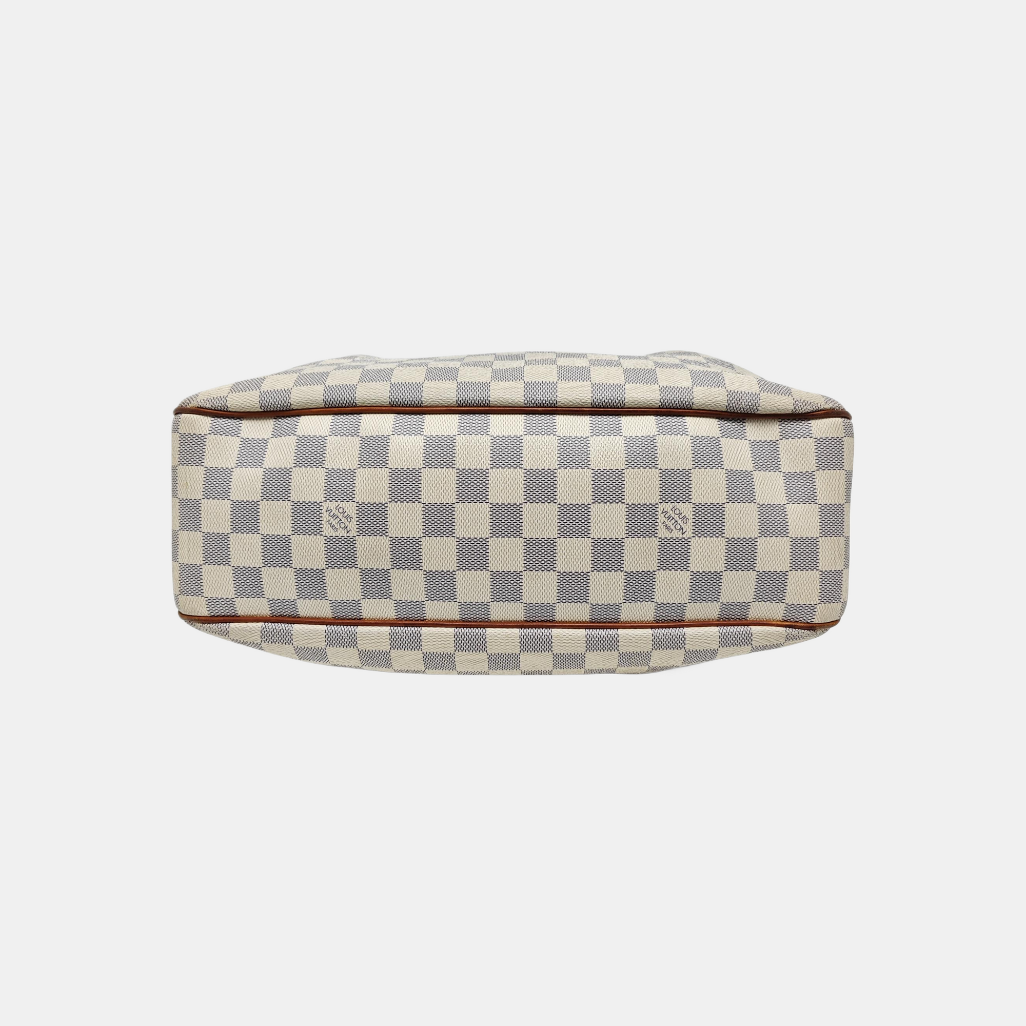 SIRACUSA MM Damier Azur Coated Canvas White