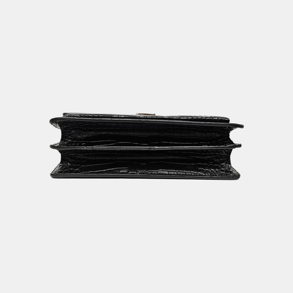 SUNSET Medium Calfskin Black