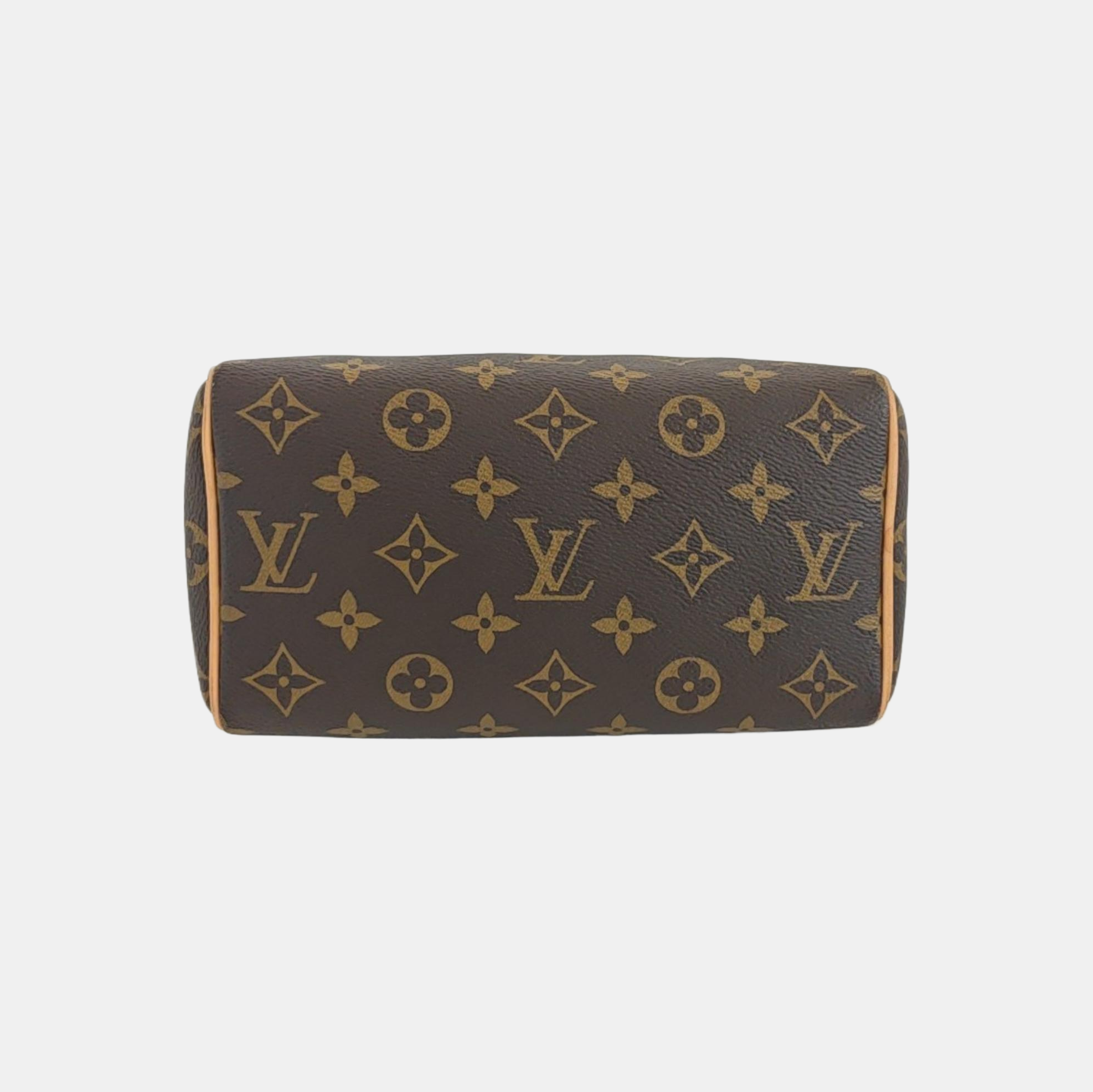 SPEEDY 20 Monogram Coated Canvas Brown