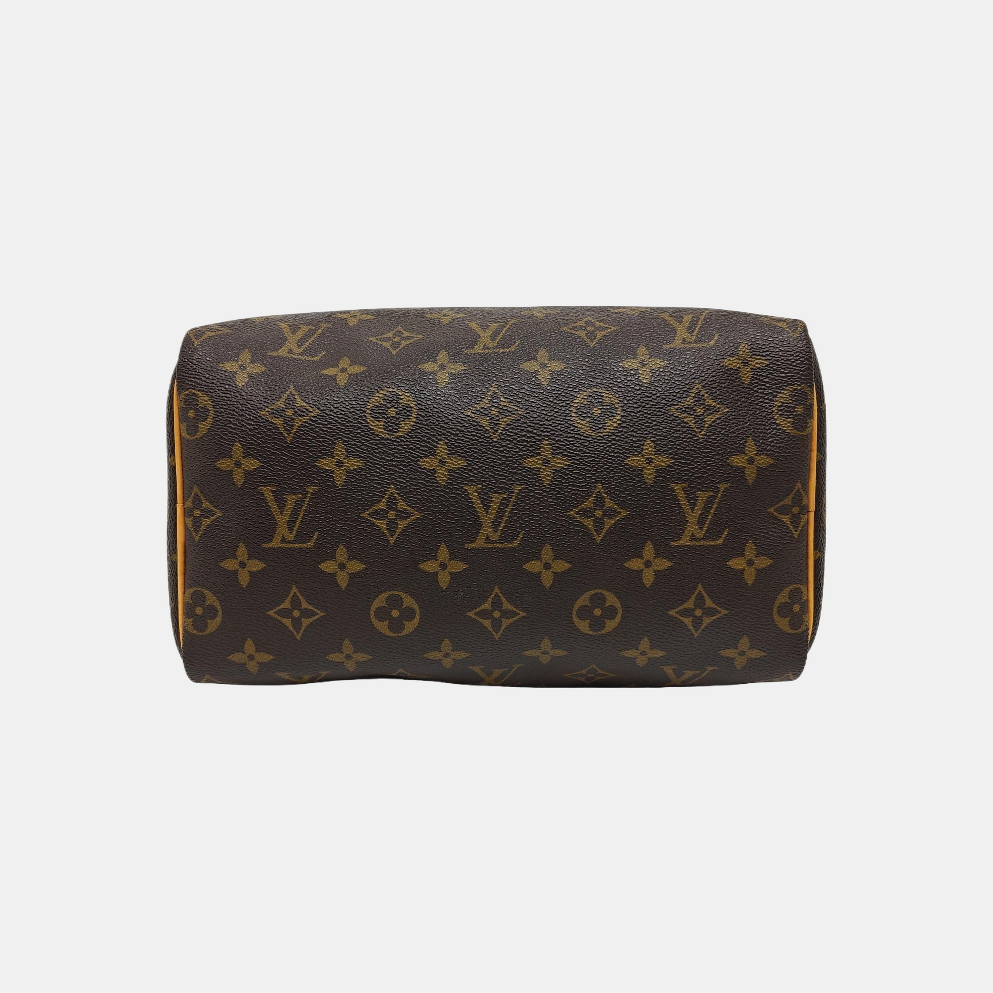 SPEEDY 25 Monogram Coated Canvas Brown