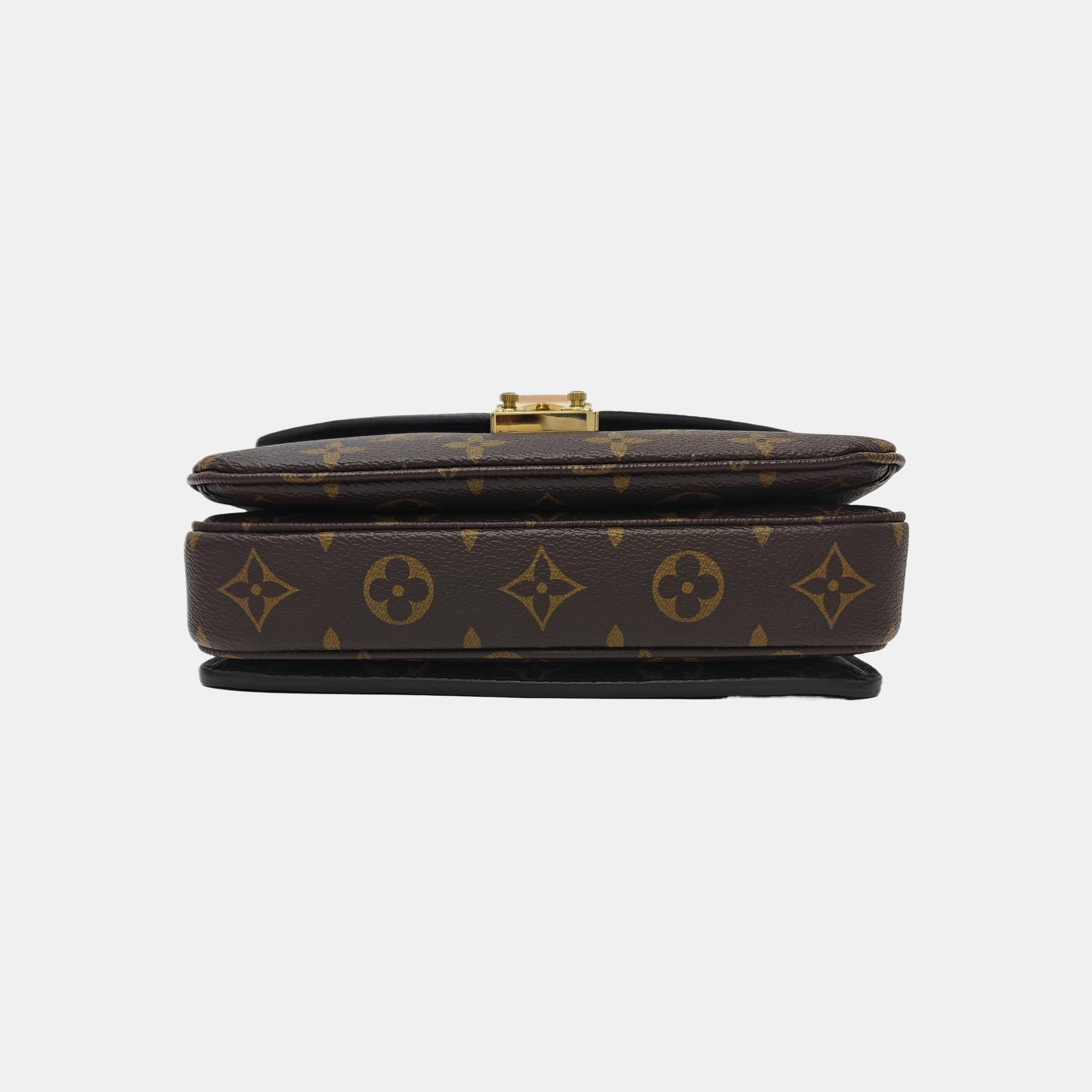 MÉTIS EAST WEST Monogram Coated Canvas Brown