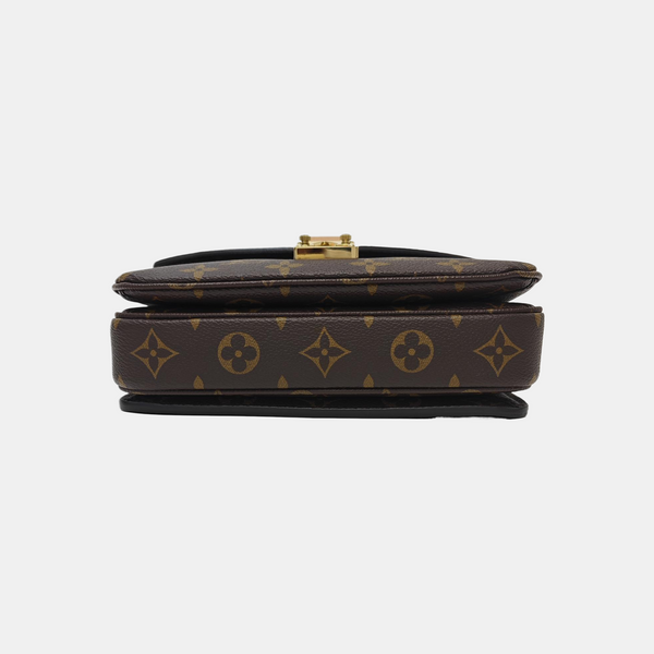 MÉTIS EAST WEST Monogram Coated Canvas Brown