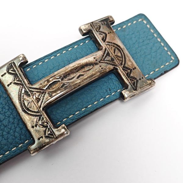Leather Belt Blue