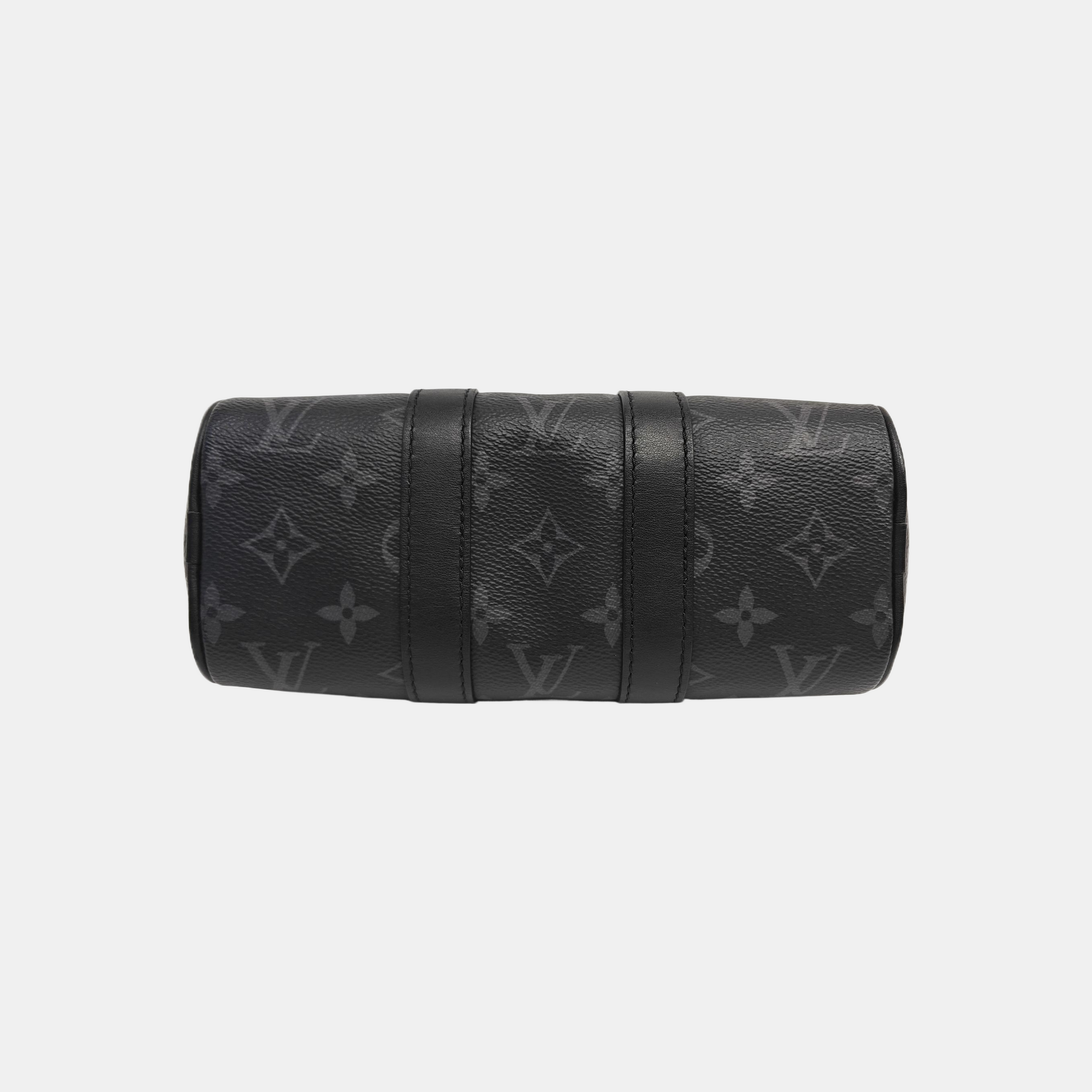 KEEPALL Mini Monogram Coated Canvas Black