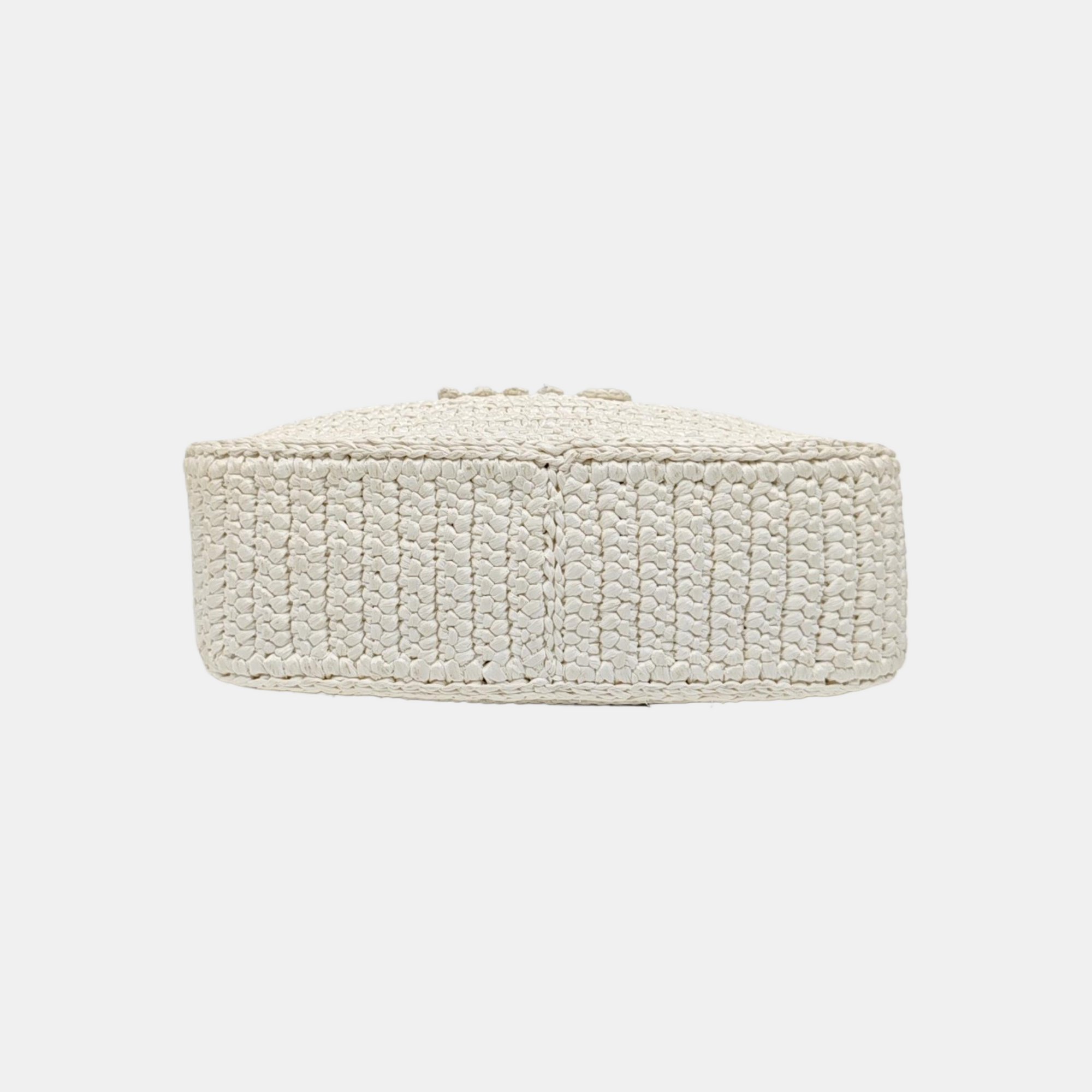 Fabric Shoulder Bag White