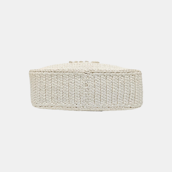 Fabric Shoulder Bag White