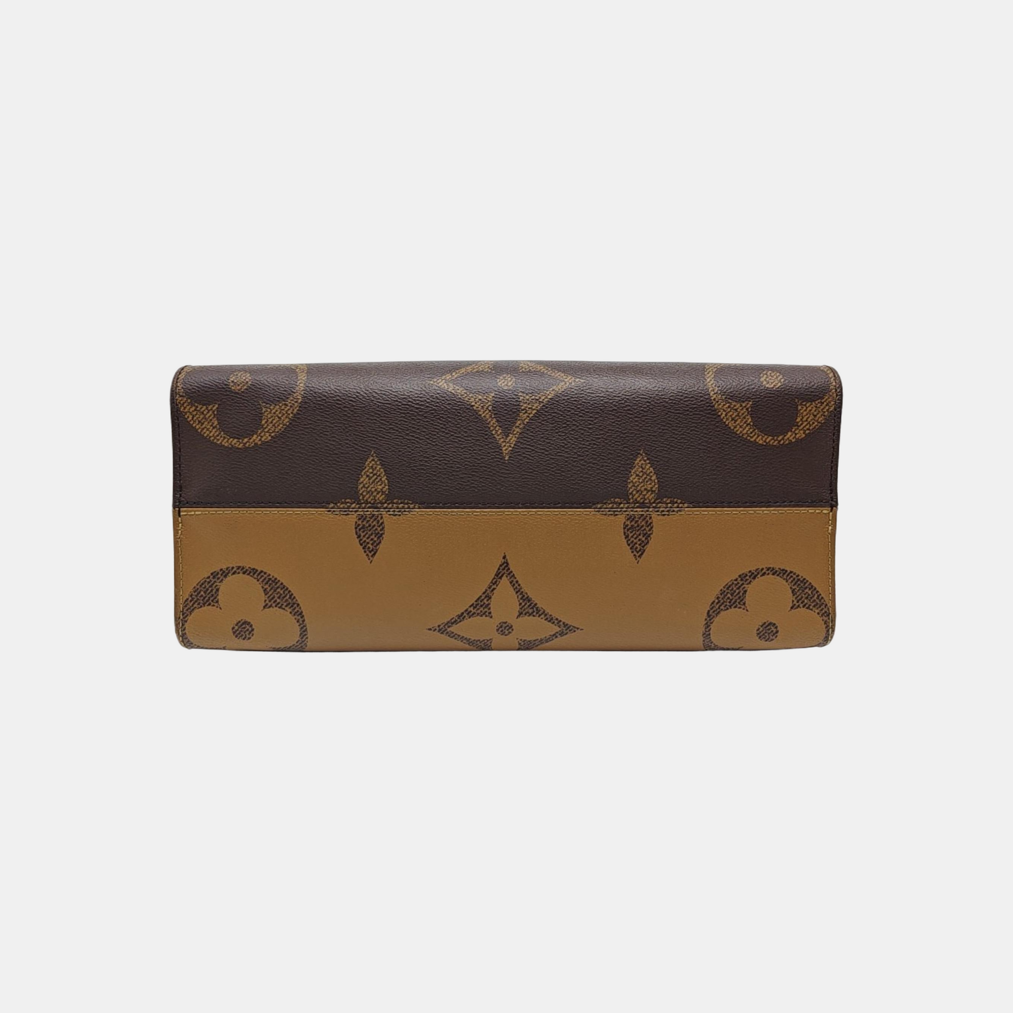ONTHEGO MM Monogram Coated Canvas Brown