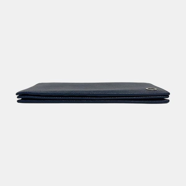 BVLGARI Calfskin Blue Wallet