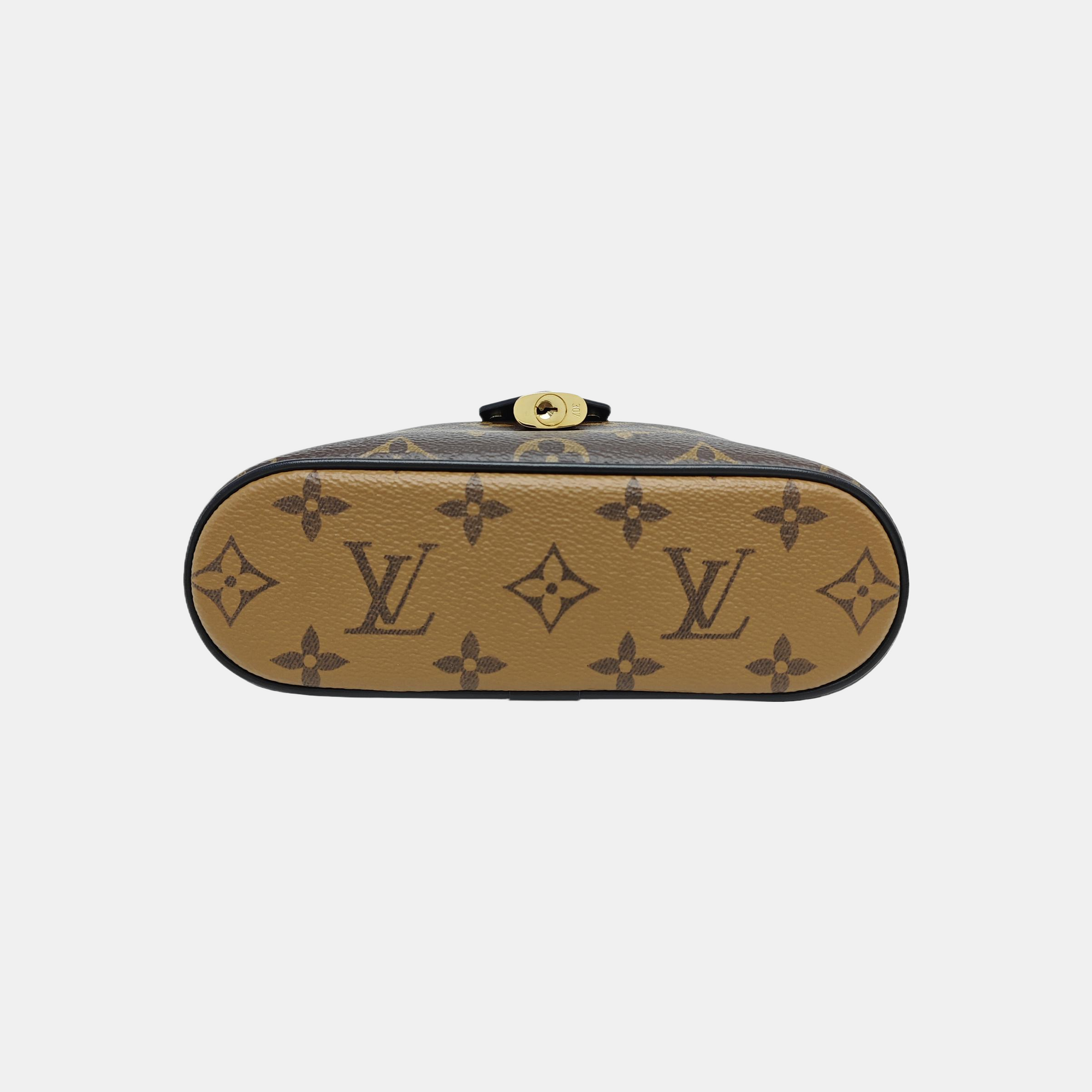 Vanity Chain Pouch Monogram Coated Canvas Brown