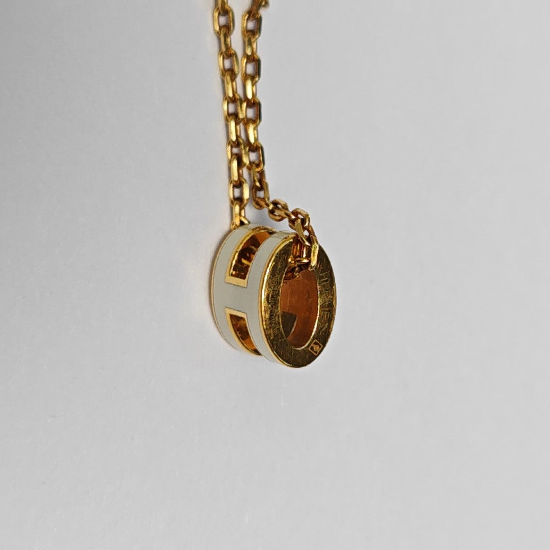 Pop H Metal Gold Necklace