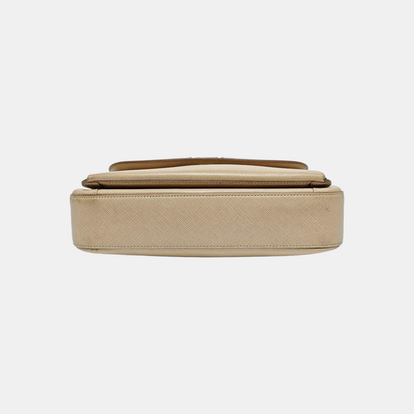 Calfskin Shoulder Bag Beige