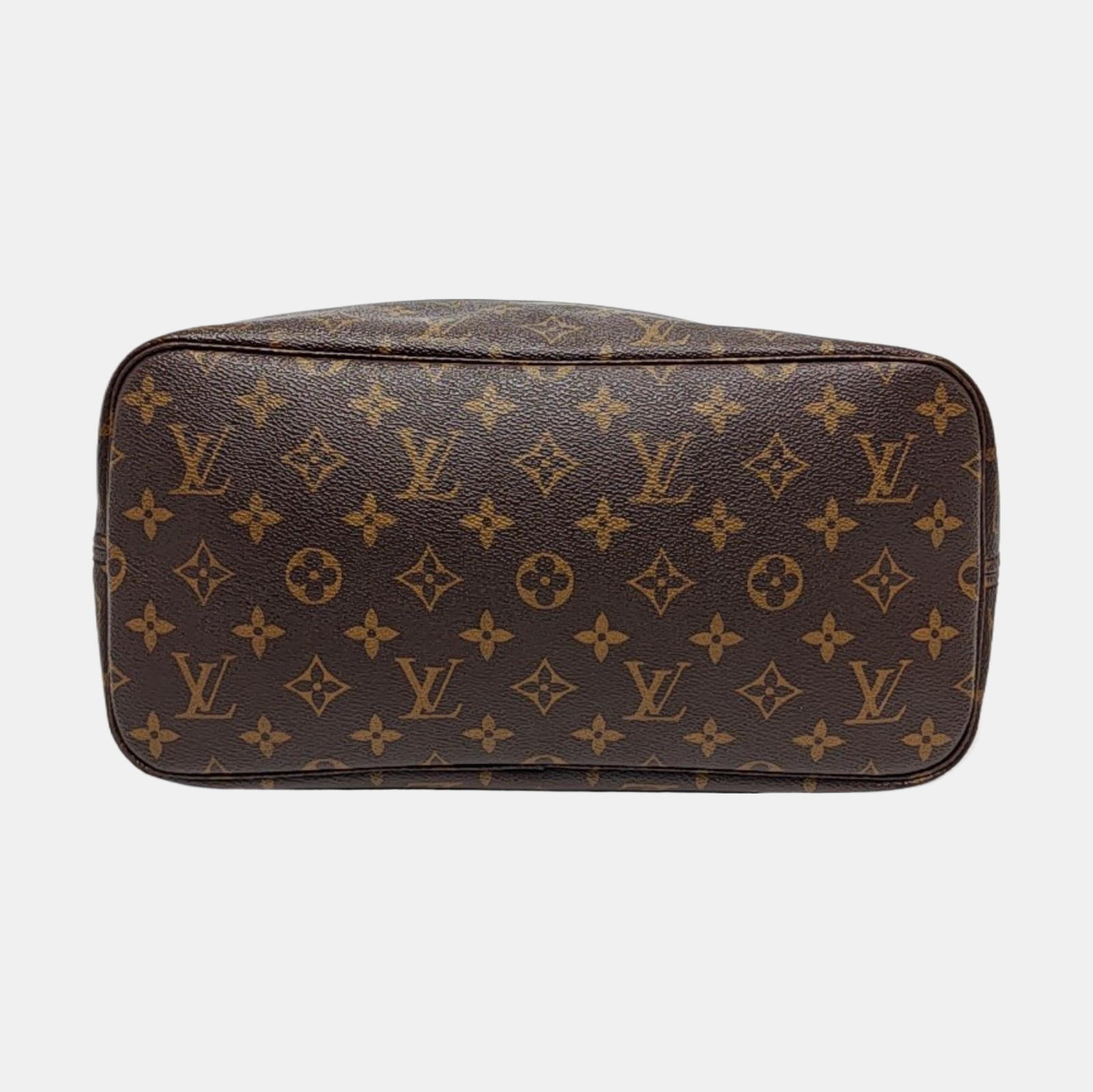 Authenticated pre-owned  NEVERFULL MM Monogram Coated Canvas Brown - Tote Bag at Looply