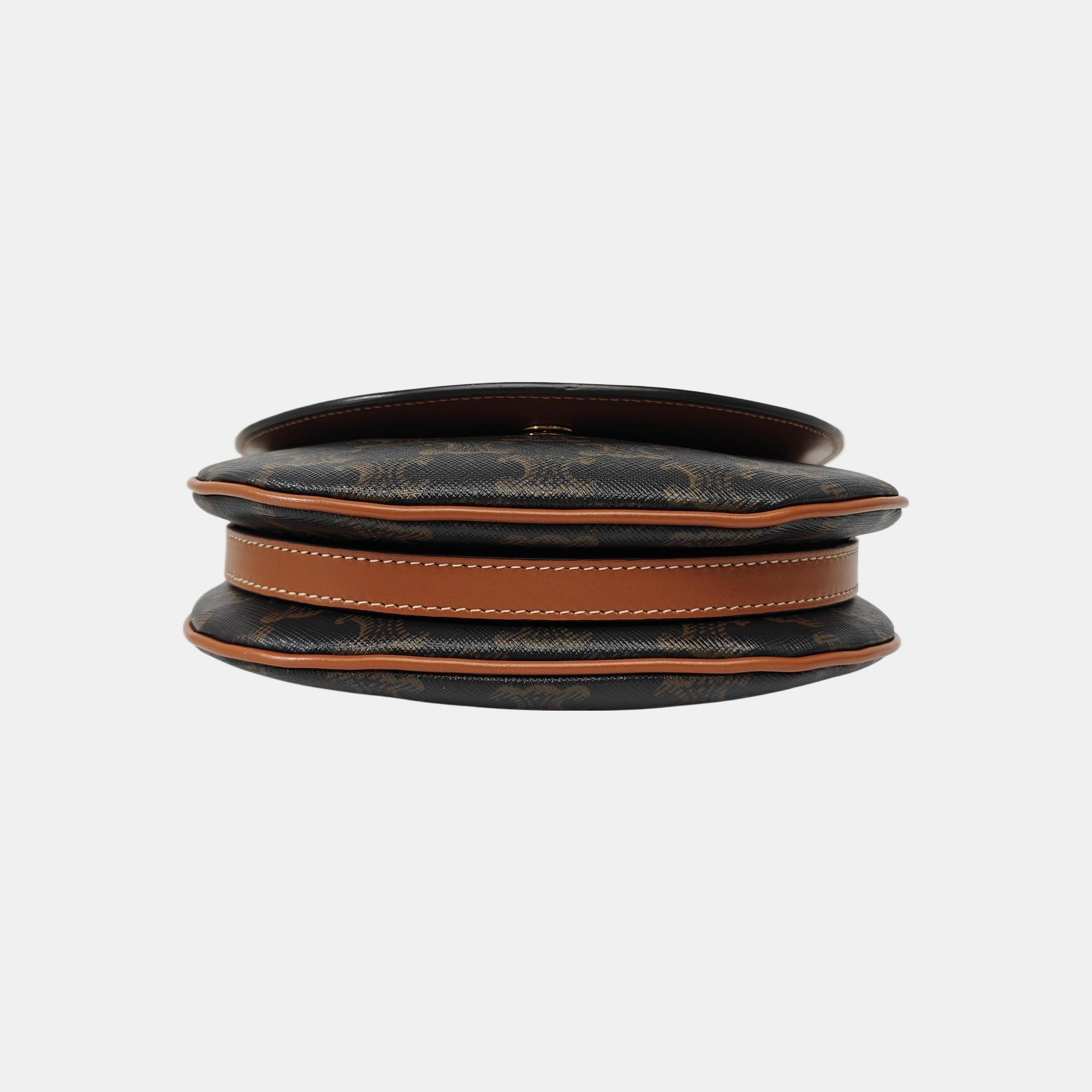 TEEN BESACE TRIOMPHE Small Coated Canvas Brown